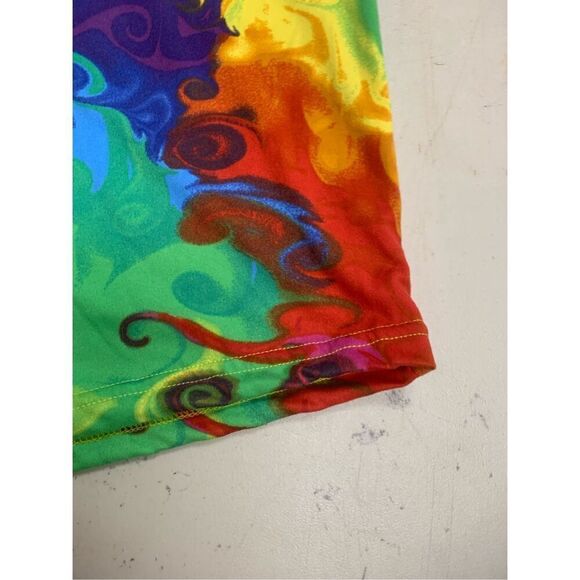 Oil Paint Graphic Biker Shorts - Picture 3 of 6